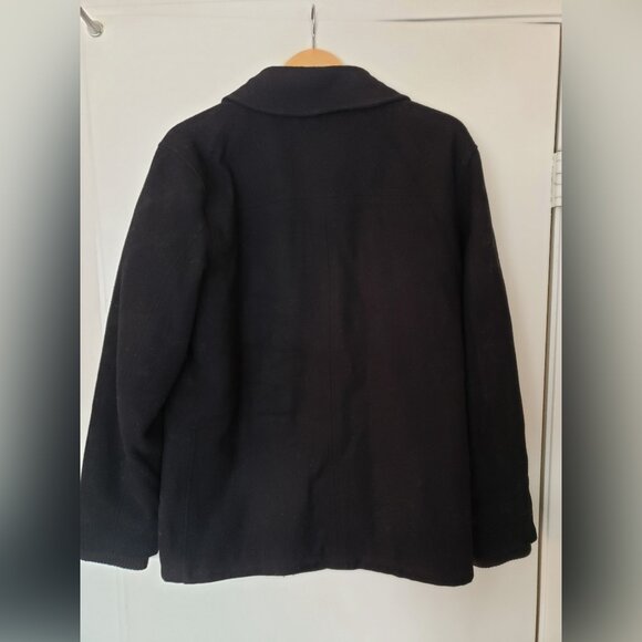 BKE Vintage Wool Blend Coat (Black, S) Y2K - Picture 2 of 9